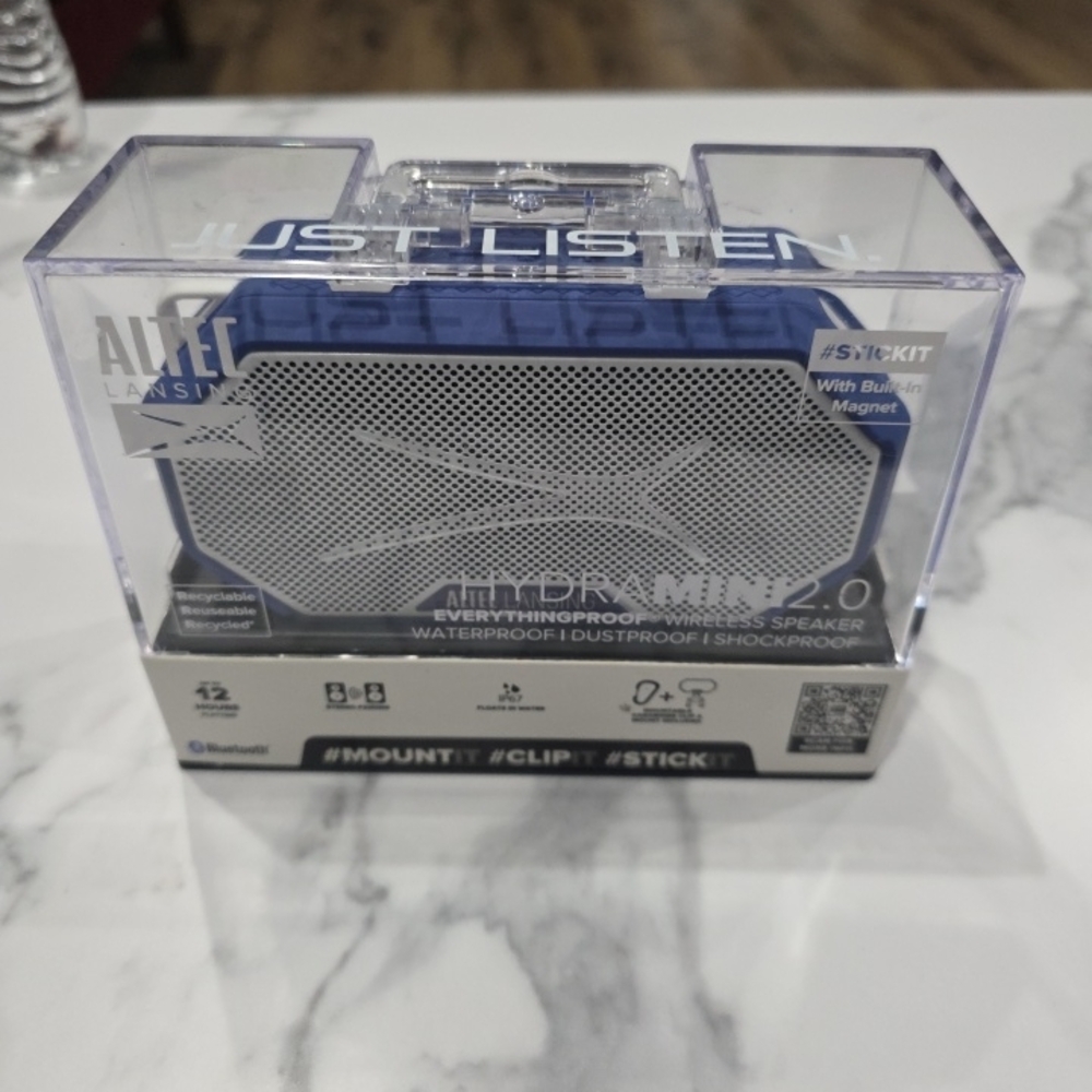 Altec Lansing Mini H2O 2.0 Portable Bluetooth Speaker - Blue